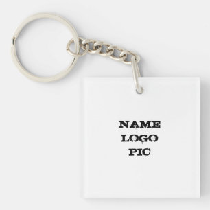 Simple minimal elegant custom logo here company cl keychain