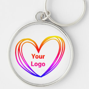 Simple minimal elegant custom logo here company cl keychain