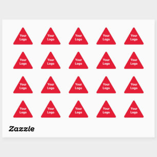 Simple minimal elegant custom logo here company cl triangle sticker