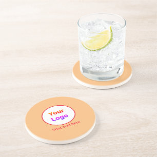 Simple minimal elegant custom logo here company    coaster