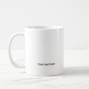 Simple minimal elegant custom logo here company   coffee mug