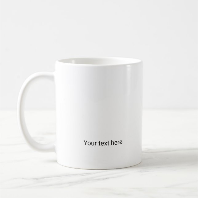 Simple minimal elegant custom logo here company   coffee mug (Left)