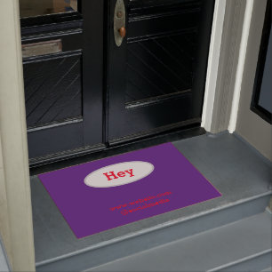 Simple minimal elegant custom logo here company  d doormat