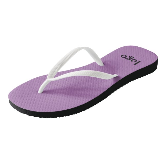 Simple minimal elegant custom logo here company  f flip flops (Angled)