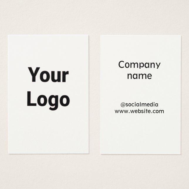 Simple minimal elegant custom logo here company  g (Front & Back)