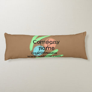 Simple minimal elegant custom logo here company g body pillow