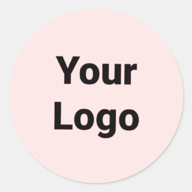 Simple minimal elegant custom logo here company  g classic round sticker (Front)