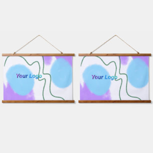 Simple minimal elegant custom logo here company g hanging tapestry