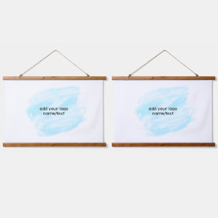 Simple minimal elegant custom logo here company g hanging tapestry