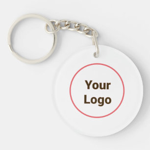 Simple minimal elegant custom logo here company  g keychain