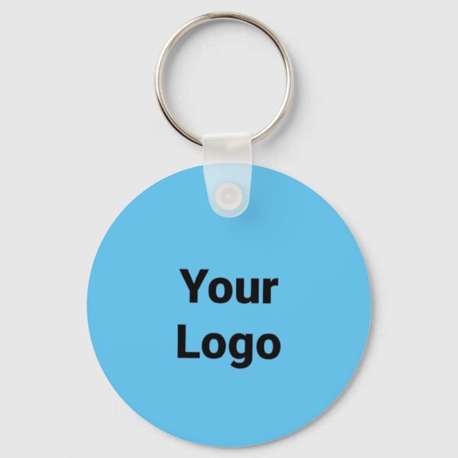 Simple minimal elegant custom logo here company  g keychain (Front)