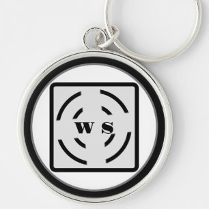 Simple minimal elegant custom logo here company g keychain