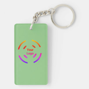 Simple minimal elegant custom logo here company  g keychain