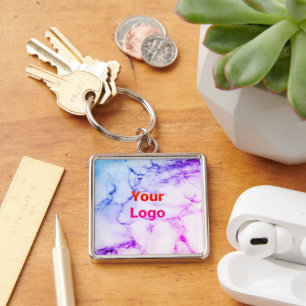 Simple minimal elegant custom logo here company  g keychain