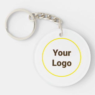 Simple minimal elegant custom logo here company  g keychain