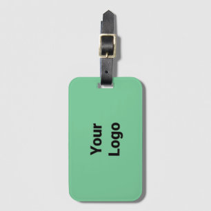 Simple minimal elegant custom logo here company  g luggage tag