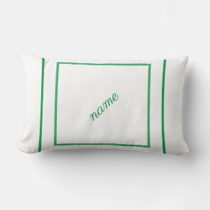 Simple minimal elegant custom logo here company  g lumbar pillow
