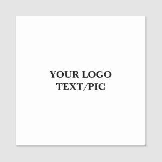 Simple minimal elegant custom logo here company  g name tag