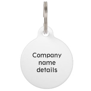 Simple minimal elegant custom logo here company  g pet tag