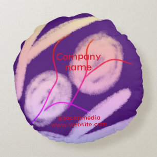 Simple minimal elegant custom logo here company  g round pillow