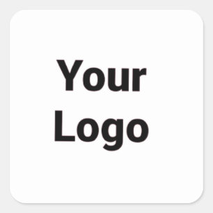 Simple minimal elegant custom logo here company  g square sticker