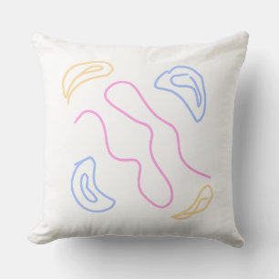 Simple minimal elegant custom logo here company g throw pillow