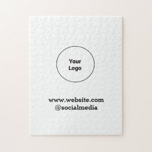 Simple minimal elegant custom logo here company  jigsaw puzzle
