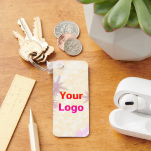 Simple minimal elegant custom logo here company  k keychain