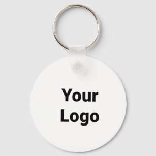 Simple minimal elegant custom logo here company  keychain