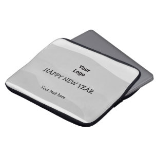 Simple minimal elegant custom logo here company    laptop sleeve