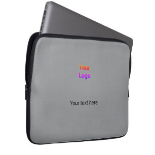 Simple minimal elegant custom logo here company laptop sleeve