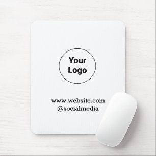 Simple minimal elegant custom logo here company  mouse pad