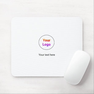 Simple minimal elegant custom logo here company mouse pad