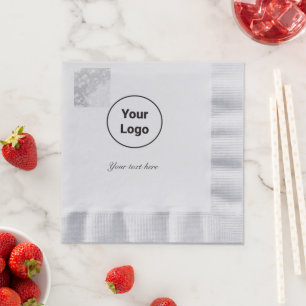 Simple minimal elegant custom logo here company    napkin