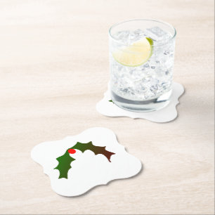 Simple minimal elegant custom logo here company    paper coaster