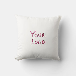 Simple minimal elegant custom logo here company ph throw pillow