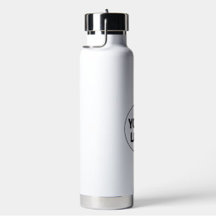 Simple minimal elegant custom logo here company ph water bottle