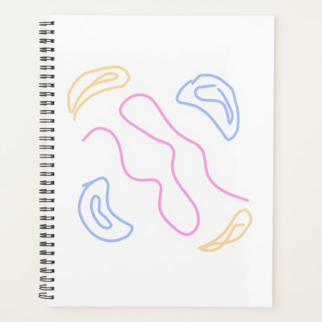 Simple minimal elegant custom logo here company    planner (Front)