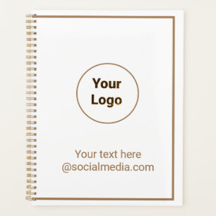 Simple minimal elegant custom logo here company    planner