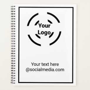 Simple minimal elegant custom logo here company planner