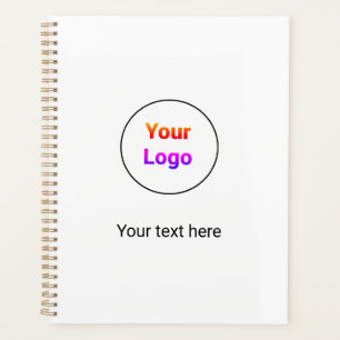 Simple minimal elegant custom logo here company   planner