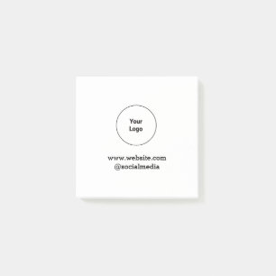Simple minimal elegant custom logo here company  post-it notes