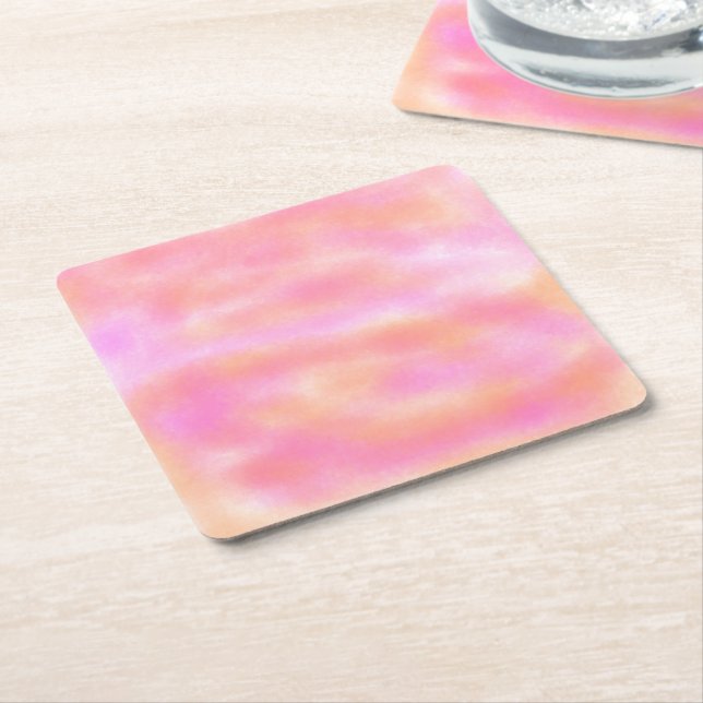 Simple minimal elegant custom logo here company  s square paper coaster (Angled)