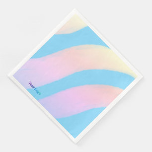 Simple minimal elegant custom logo here company t  napkin