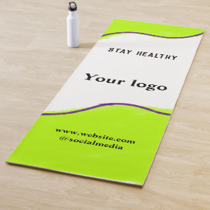 Simple minimal elegant custom logo here company th yoga mat