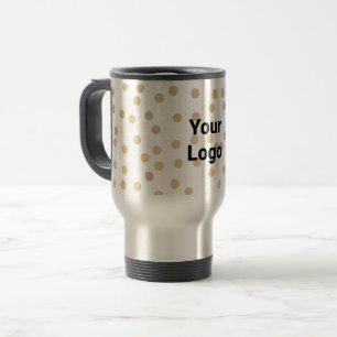Simple minimal elegant custom logo here company travel mug