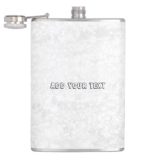 Simple minimal elegant custom logo here company w hip flask