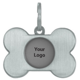 Simple minimal elegant custom logo here company  w pet ID tag