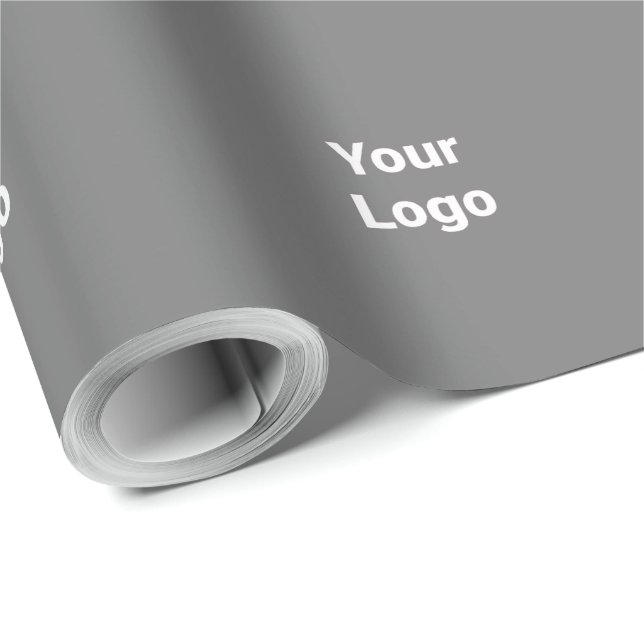 Simple minimal elegant custom logo here company  w wrapping paper (Roll Corner)