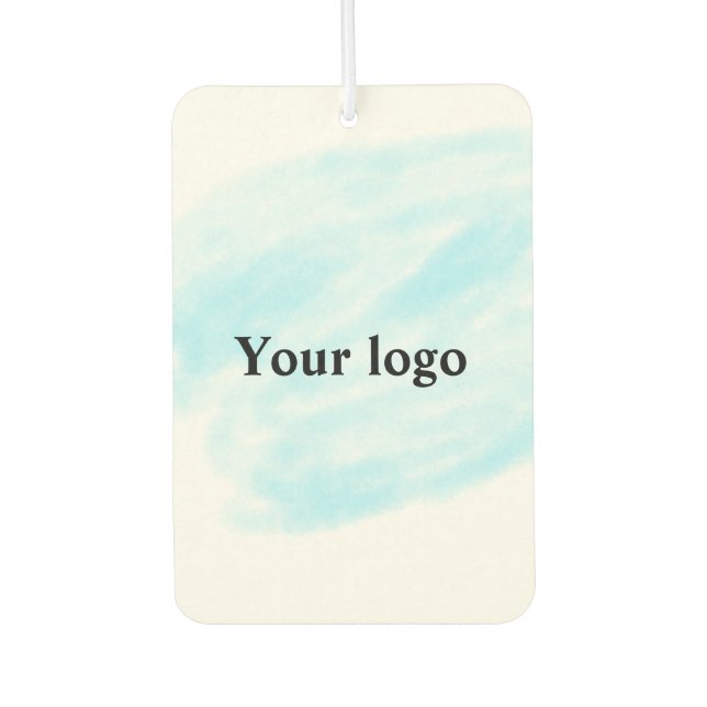 Simple minimal elegant custom logo here company wa air freshener (Front)